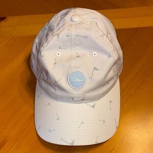 Titleist White and Light Blue Golf Cap